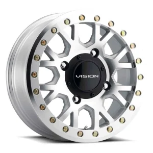 Vision Wheel ATV – GV8 INVADER – Gunmetal – 15″x6″ 32mm – Summer Wheels – GV8BL156115GMMF46NCC